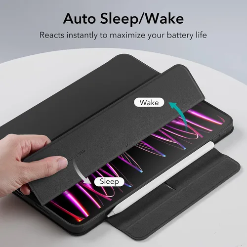 Miniatura 8 de ESR Funda para iPad Pro de 11 pulgadas (2022/2021/2020/2018, 4ª/3ª/2ª/1ª generación) con soporte para lápiz, cubierta magnética extraíble, soporte