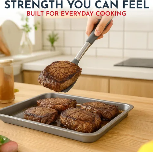 Miniatura 4 de Juego de utensilios de cocina de silicona resistente al calor de 450°F - 34 piezas de color gris - Juego para utensilios de cocina antiadherentes