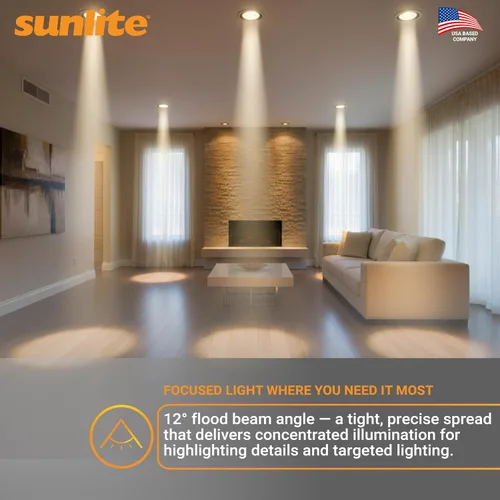 Miniatura 8 de Sunlite 41828 AR111 Bombilla reflectora, COB, ángulo de haz de 12 grados, 10 vatios, (equivalente a 75 vatios), 750 lúmenes, base de terminal
