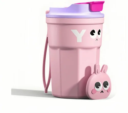 Miniatura 2 de Taza de café bonita para mujeres de 12 oz, taza de café de acero inoxidable de doble pared, reutilizable, taza de viaje a prueba de fugas con tapa