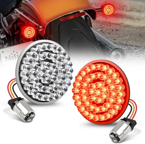 Miniatura 10 de Nilight Barra de luz trasera para remolque con señales de giro, parada y marcha atrás 3 en 1, luces de freno 2 paquetes, 9 pulgadas, 100 LED rojo