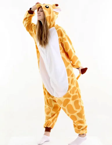 Miniatura 2 de vavalad Pijama de jirafa para adultos, disfraz de Halloween para mujeres y hombres