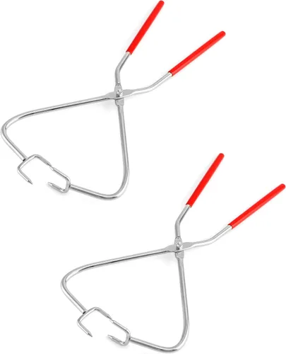QWORK Pinzas de inmersión para escultura, paquete de 2 pinzas de escultura de arcilla de acero inoxidable, herramientas de acristalamiento, alicates