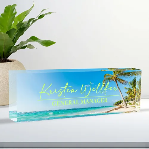 Miniatura 33 de Placa de Nombre Personalizada para Escritorio, Placa de Nombre de Escritorio Personalizada, Placa de Nombre Acrílica Personalizada para Oficina