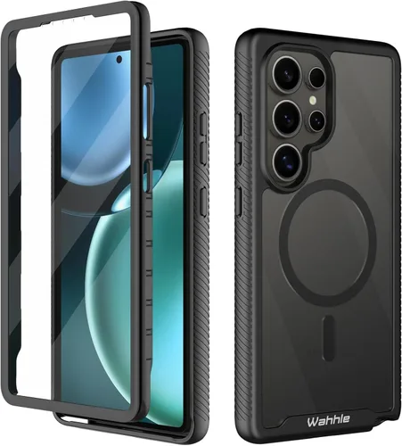 Miniatura 20 de Funda compatible con Samsung Galaxy S22 Ultra, protector de pantalla integrado de cuerpo completo, a prueba de golpes, ajuste delgado, funda