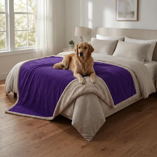 Miniatura 25 de Kritter Planet - Manta impermeable para perros, reversible, a prueba de agua, para sofá, cama y coche, fundas lavables para sofá para perros