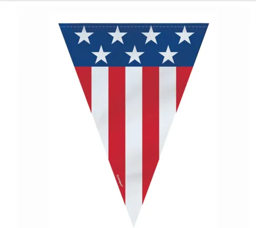 Miniatura 2 de Bandera patriótica de Estados Unidos para colgar - 9 pies Multicolor 1 unidad