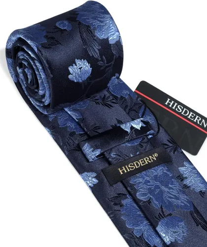 Miniatura 46 de Corbatas florales tejidas clásicas para hombre, corbata cuadrada de bolsillo, corbatas formales para hombres, boda con pañuelo