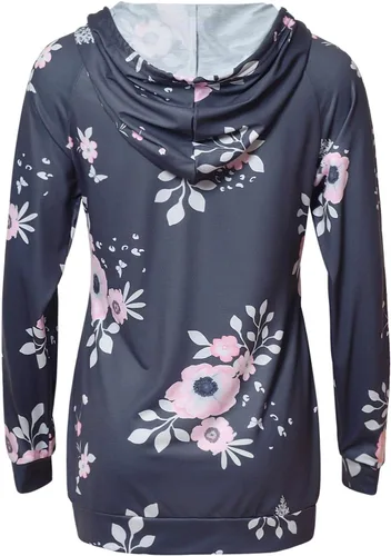 Miniatura 82 de GINKANA Sudadera con capucha para mujer, manga larga, lactancia materna, ropa casual