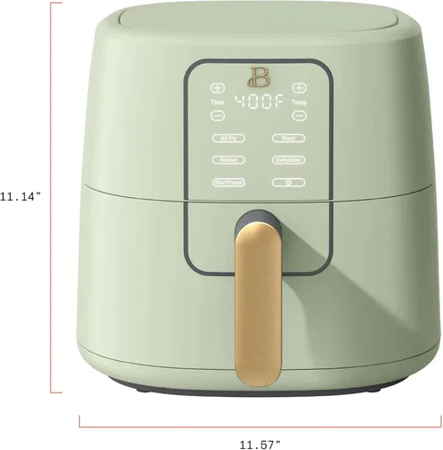 Miniatura 8 de Freidora de aire digital de 6 cuartos de galón, freidora de aire con pantalla táctil grande con control programable de tiempo y temperatura, Sésamo
