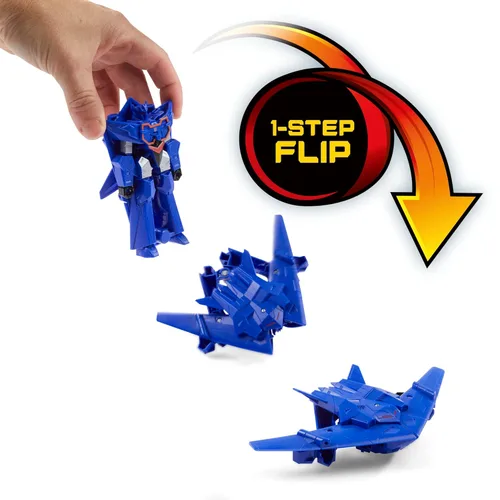 Miniatura 3 de Transformers Toys EarthSpark 1-Step Flip Changer Soundwave - Figura de acción de 4 pulgadas, juguetes robot para edades de 6 años en adelante