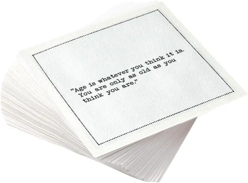 Miniatura 47 de Five Star Funny Dog Quotes Servilletas de cóctel de algodón blanco 50 servilletas de bebidas desechables de lujo con citas ingeniosas de perros