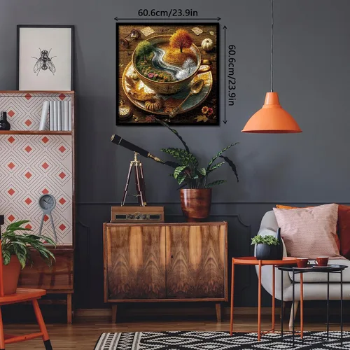 Miniatura 6 de Seasons of Cup - Rompecabezas para adultos de 1000 piezas de naturaleza, hermoso paisaje de plantas, flores, jardín, rompecabezas artísticos