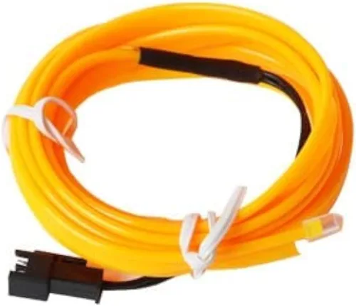 Miniatura 18 de Tira de luces LED de cable EL, tira de luz de neón automática USB de 10 pies/3M con borde de costura, kits de iluminación ambiental