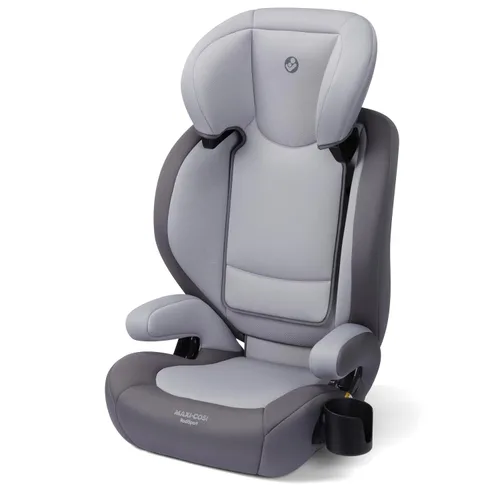Maxi-COSI RodiSport - Asiento elevador de automóvil para niños, respaldo alto, elevador sin respaldo, reposacabezas de 7 posiciones, sistema Easy