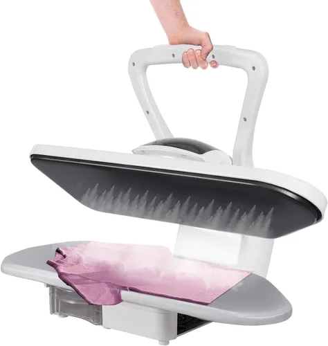 Miniatura 8 de Prensa de vapor de planchado de 26 pulgadas para ropa, prensa de vapor digital con múltiples ajustes de tela, máquina de prensa de hierro Negro