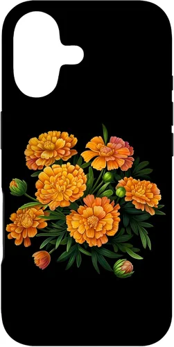 Miniatura 32 de Vintage Marigold Inspired Flower Case for iPhone 12 Pro Max