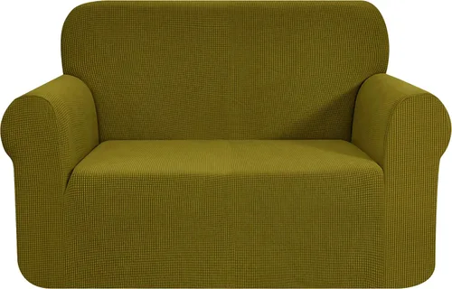 Miniatura 28 de CHUN YI - Funda elástica de 1 pieza para sillón grande, funda protectora suave de Jacquard con elastano, detalle de cuadros y parte inferior