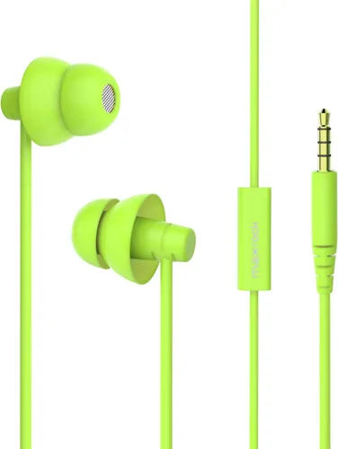 Miniatura 11 de MAXROCK (TM) Auriculares de silicona suave total con micrófono para dormir, opción de viaje para teléfonos celulares, tabletas y conector de 0.138
