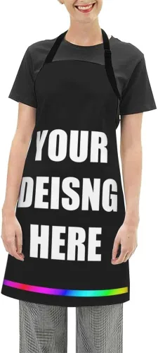 Miniatura 17 de Delantal personalizado con bolsillos para mujeres y hombres, diseño personalizado de tu imagen texto logotipo para cocina delantales de cocina