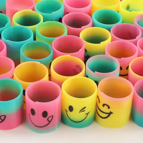 Miniatura 5 de Paquete de 30 Resortes Mágicos Arcoíris Fidget Anti-Estrés, Mini Resortes Espiral, Juguetes al Granel para Recuerdos de Fiesta, Premio de Carnaval