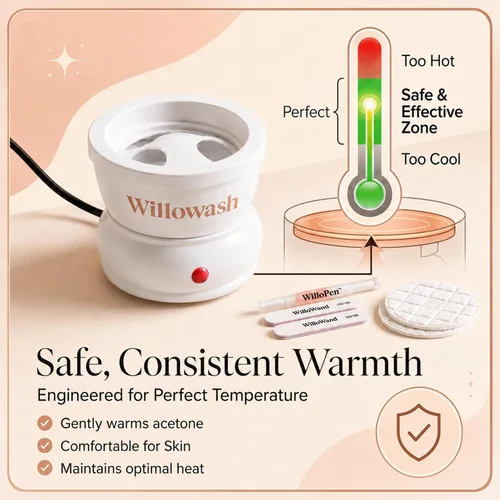 Miniatura 7 de Willowash - Cuenco eléctrico para remojar uñas, kit removedor de uñas acrílico a prueba de acetona para el hogar, polvo de inmersión y cuenco