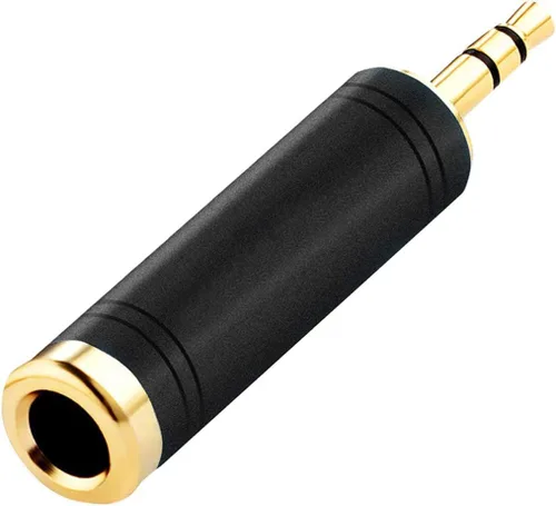Miniatura 9 de Tisino Adaptador de 1/4 a 0.138 in, adaptador de audio estéreo hembra de 1/4 a 1/8 pulgadas macho para auriculares, amplificadores, guitarra