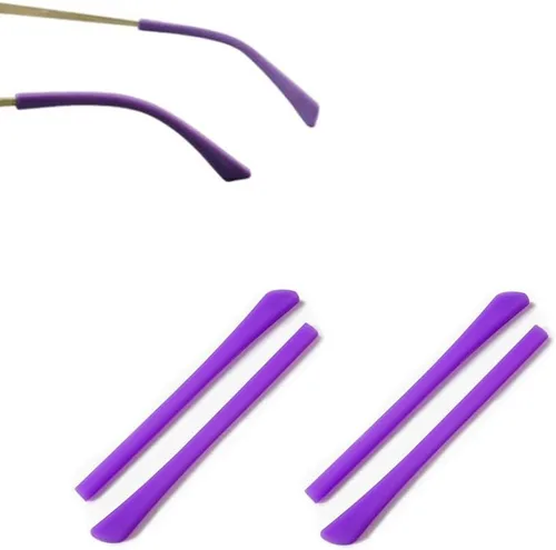 Miniatura 8 de Puntas de extremo para lentes de oreja, piezas de calcetín de tubo para gafas de silicona antideslizante, reemplazo cómodo, 2 pares