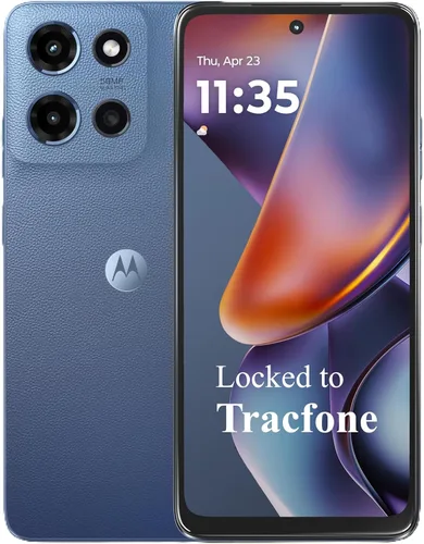 Tracfone Motorola Moto G 2025, 64GB, Azul Zafiro - Pantalla de 6.6" 120Hz, Smartphone Prepago 5G, Cámara Quad Pixel de 50MP, Batería de Larga