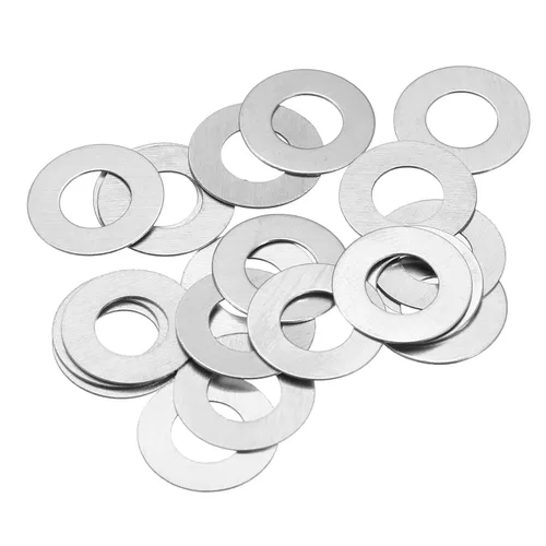 Miniatura 15 de uxcell Arandelas planas de acero inoxidable M3 304, 20 espaciadores planos ultrafinos de 0.118 x 0.197 x 0.004 in para tornillo de tornillo