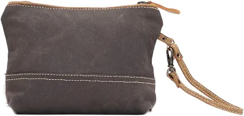 Miniatura 4 de Myra Bag Urging Bolsa de muñeca de lona y piel de vaca reciclada S-1514, Varios