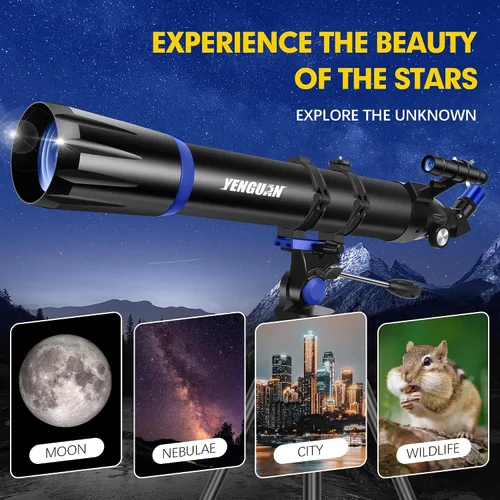 Miniatura 6 de Telescopio, apertura de 90 mm 800 mm - Telescopio para adultos y niños, telescopios refractores profesionales para adultos de alta potencia