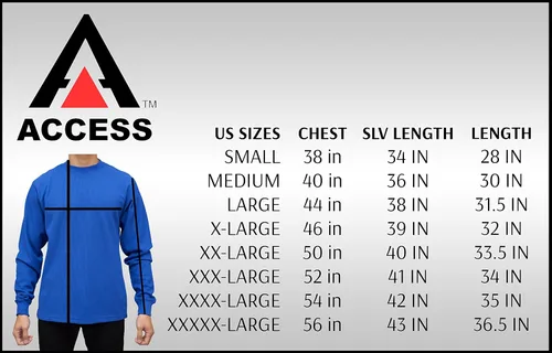 Miniatura 3 de Access - Camiseta térmica de manga larga de peso pesado para hombre