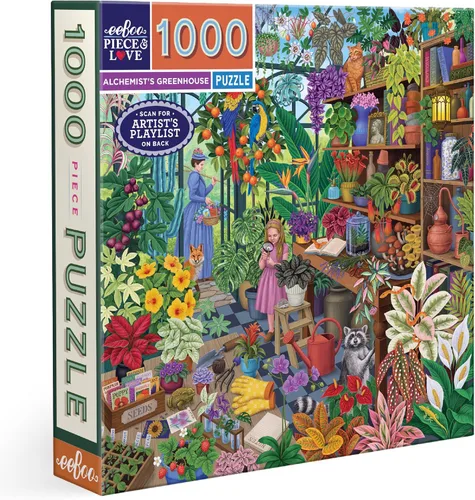 Miniatura 16 de eeBoo: Piece and Love Alchemist Cabinet - Rompecabezas cuadrado de 1000 piezas, rompecabezas para adultos y familias, incluye piezas brillantes