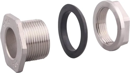 Miniatura 4 de DERNORD 1" colocaciones de mamparo del acero inoxidable del conector del tanque de agua del tabique femenino