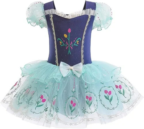 Miniatura 13 de MYRISAM - Maillots de princesa para niñas, tutú de ballet, vestido de bailarina con falda, para cumpleaños, fiesta elegante, disfraces de Halloween
