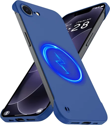 Miniatura 41 de GRECAZO Funda magnética delgada para iPhone 15 Plus de 6.7 pulgadas (2023), ultrafina, ligera, duradera, sin marco, mate, rígida, MagSafe con anillo
