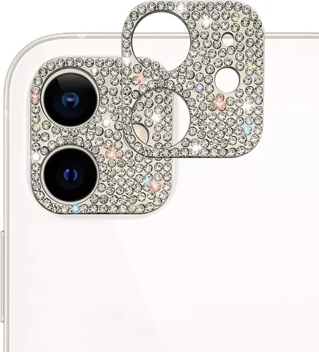 Miniatura 13 de Protector de lente brillante para iPhone 12 Pro Max, cubierta de cámara con purpurina 3D, diamantes de imitación, puntos brillantes, decoración