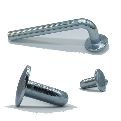 Miniatura 4 de Perno de seguridad para estante de paleta, pasador de caída universal, sombrero redondo Φ ¾″ 0.750″ (0.750 in), ancho Φ 0.300″ (0.300 in), altura