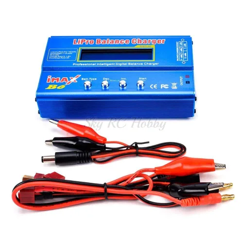 Miniatura 2 de IMAX B6 Cargador de Batería 80W Lipro Balance Cargador Descargador Nimh Li-Ion Ni-Cd Batería Pantalla LCD Digital para Helicóptero RC