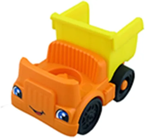 Pieza de repuesto para Fisher-Price Little People Cargar y Aprender Juego de construcción - GWD30 ~ Camión volquete naranja y amarillo de repuesto