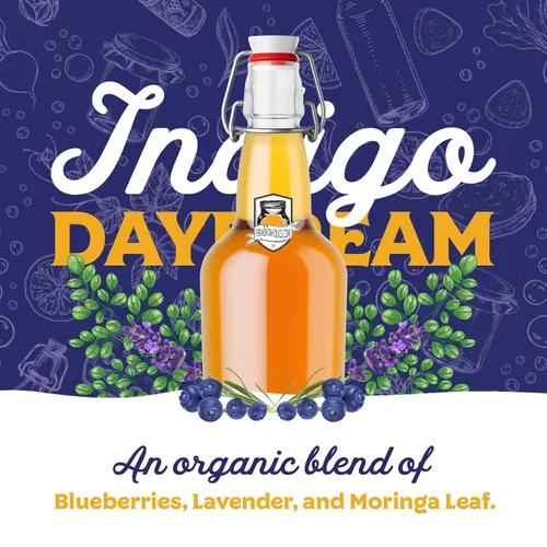 Miniatura 6 de Indigo Daydream Brew Blend – 4 onzas – Sabor de lavanda y arándanos para kombucha y kéfir de agua – Añade notas florales suaves y dulzura de bayas a