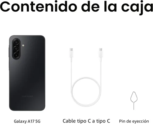 Miniatura 12 de Samsung Teléfono inteligente Galaxy A17 5G, 128 GB, AMOLED grande, cámara de alta resolución, diseño duradero, carga súper rápida, almacenamiento