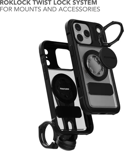 Miniatura 6 de Rokform Funda de cristal compatible con iPhone 17 Pro Max, cubierta magnética (transparente)