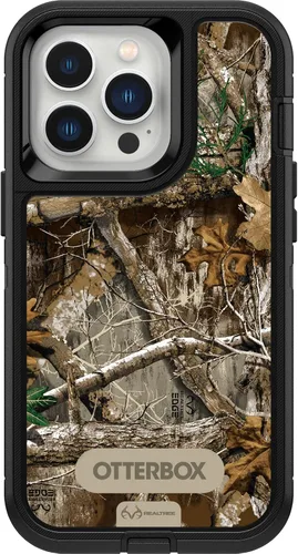Miniatura 3 de OtterBox DEFENDER SERIES - Funda para Apple iPhone 13 Pro, color negro RealTree Edge Negro (camuflaje)