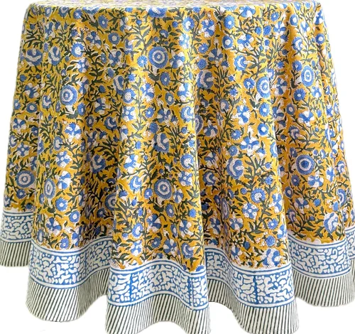 Miniatura 82 de ATOSII Mantel 100% algodón, Amara, floral, hecho a mano, rectangular, de lino, para cocina, comedor, fiestas, bodas, exteriores, picnics, Pascua