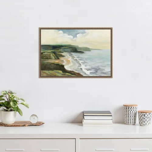 Miniatura 6 de Amanti Art Lienzo enmarcado para pared, 16 x 23 pulgadas, Costa irlandesa de Silvia Vassileva, lienzo enmarcado para pared, obras de arte