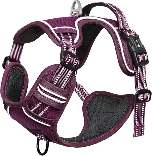 Miniatura 6 de Arnés para perro HEELE para perros grandes sin tirones Chaleco arnés para perro grande con mango acolchado suave reflectante para entrenamiento al