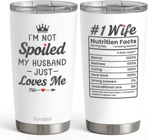 Miniatura 27 de SANDJEST Vaso de baloncesto con aislamiento de acero inoxidable de 20 onzas, taza de café de viaje, vasos deportivos, regalos para amantes