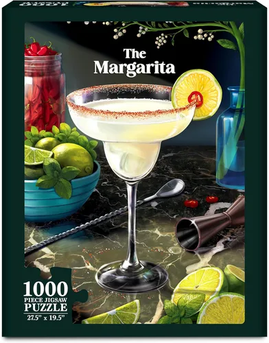 Miniatura 9 de Rompecabezas de 1000 piezas - El Martini Clásico, rompecabezas de cóctel para adultos con póster de tamaño completo, arte vibrante, diversión